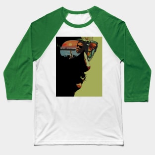 Stevie Wonder Retro Aesthetic 70s 80 Baseball T-Shirt